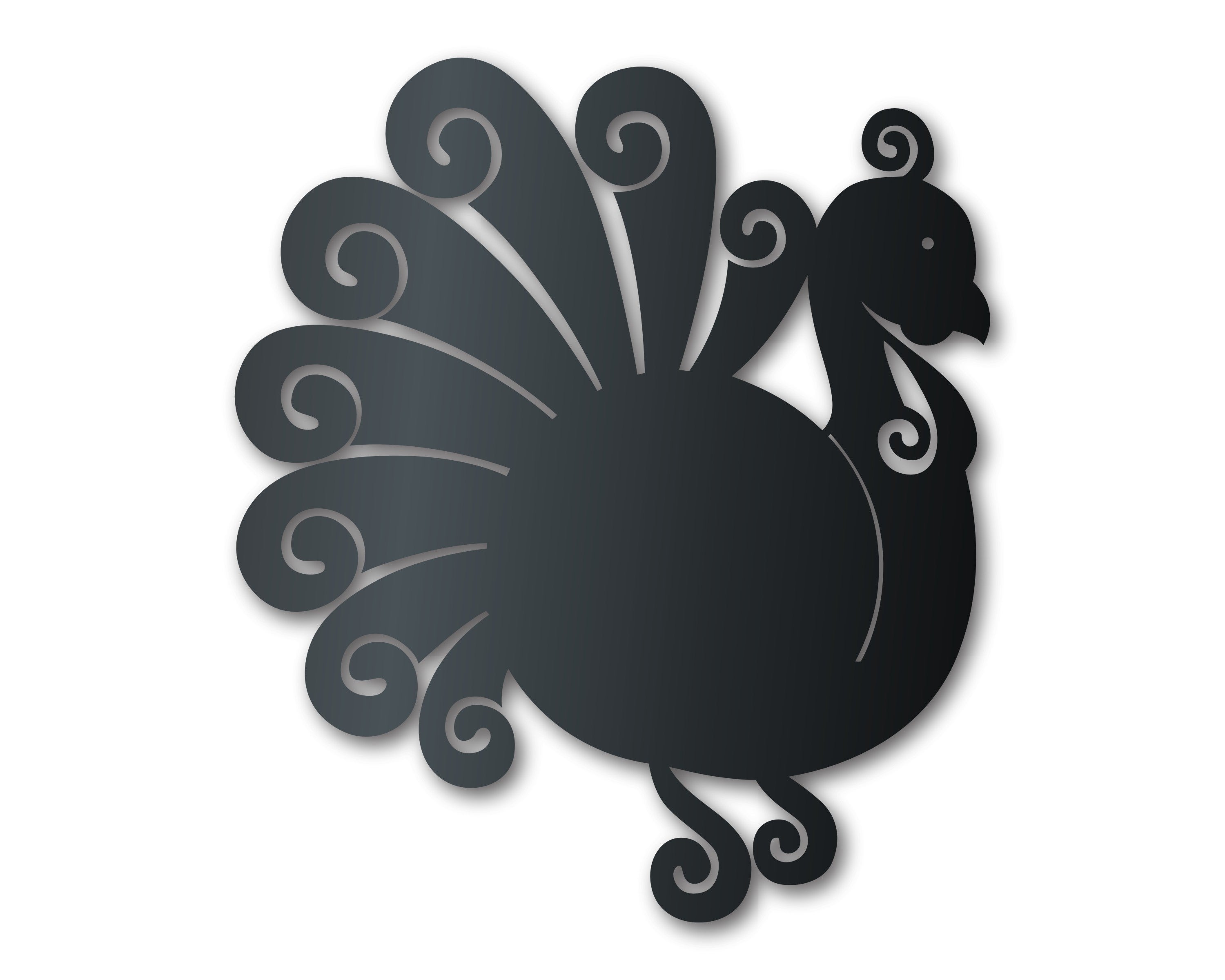 Durable Metal Turkey Wall Art for Thanksgiving | Up to 36 Inches | 20+ Color Options