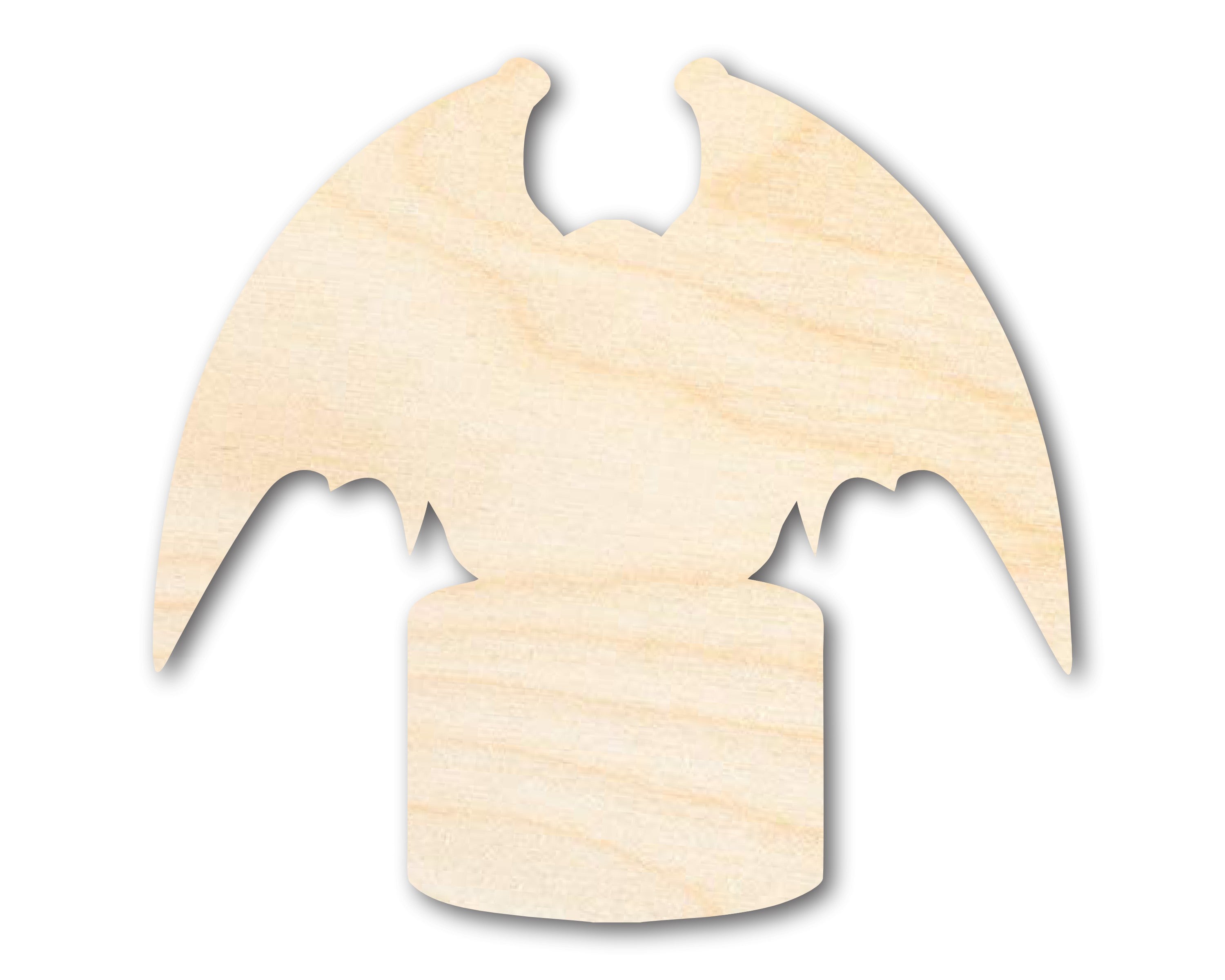 DIY Unfinished Gargoyle Statue Cutout - Up to 46 Sizes for Your Crafting