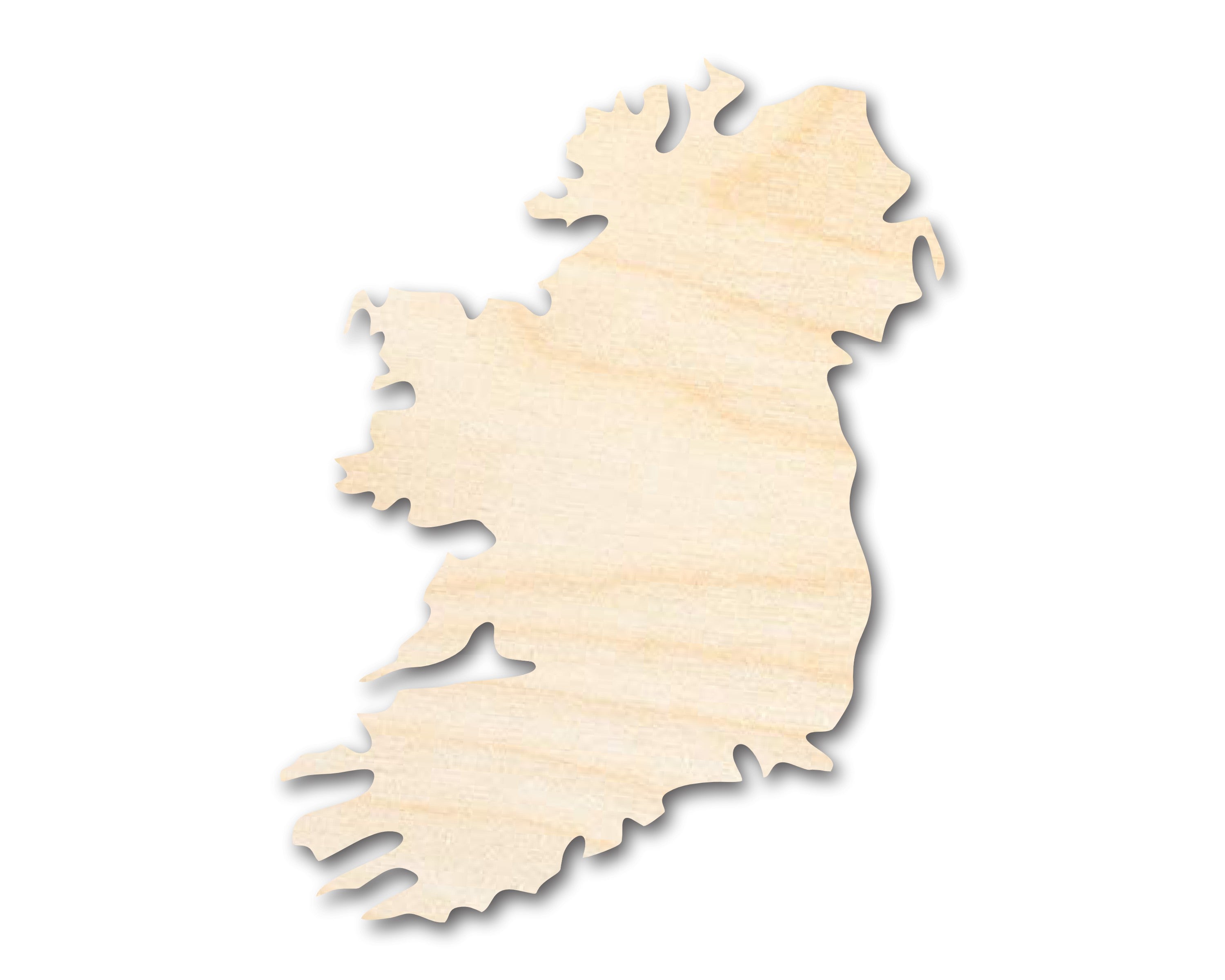 DIY Unfinished Ireland Country Silhouette Craft Cutouts up to 46 Inches