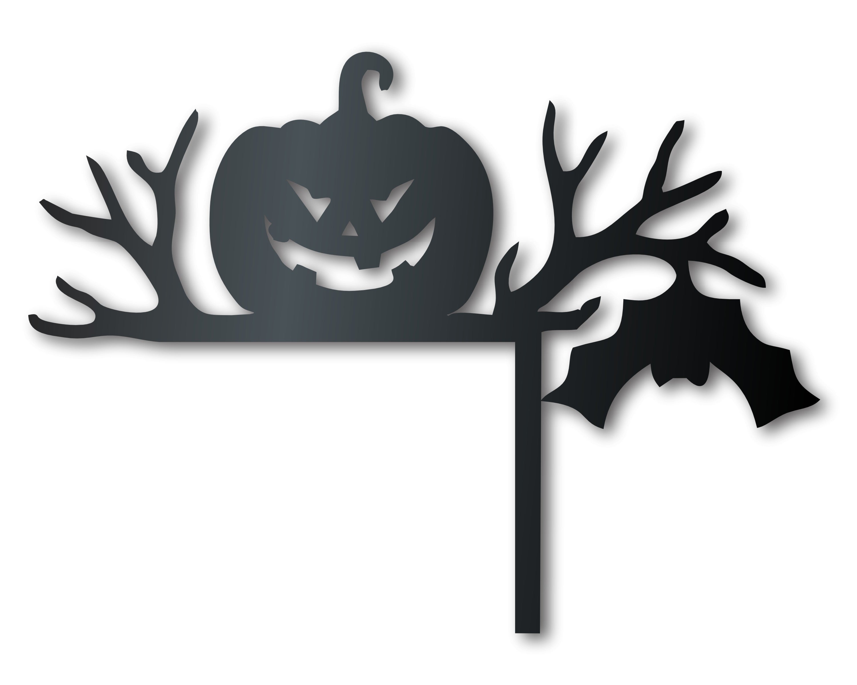 High - Quality Metal Decorative Pumpkin and Bat Corner Art for Indoor and Outdoor Halloween Decor with Up to 36 Pieces and More Than 20 Color Choices