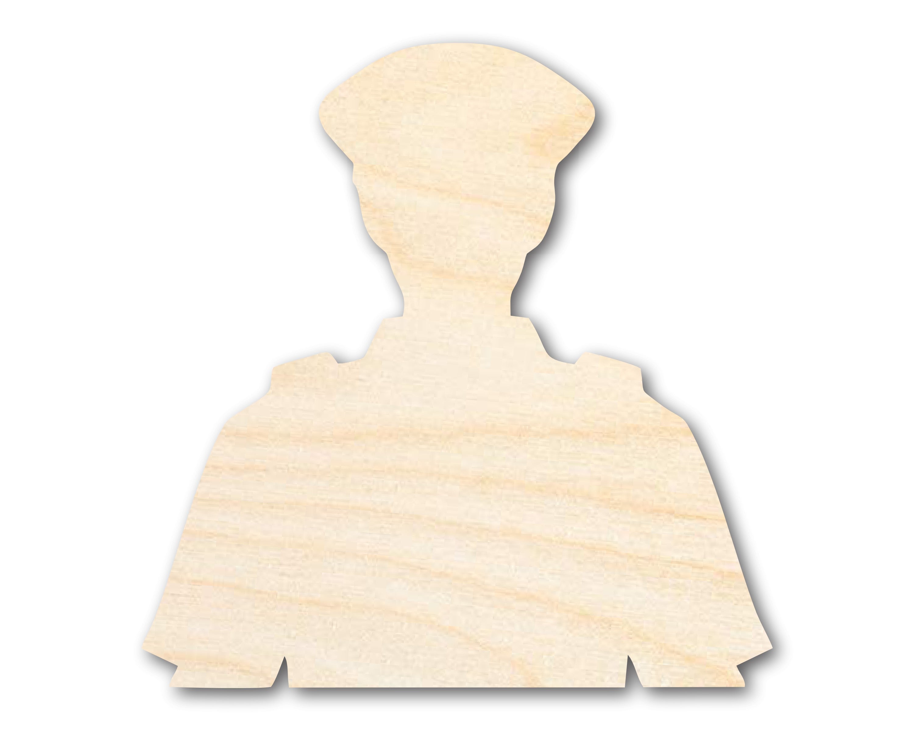 Unfinished DIY Craft Cutout in Police Officer Shape | Up to 46 DIY Projects Available