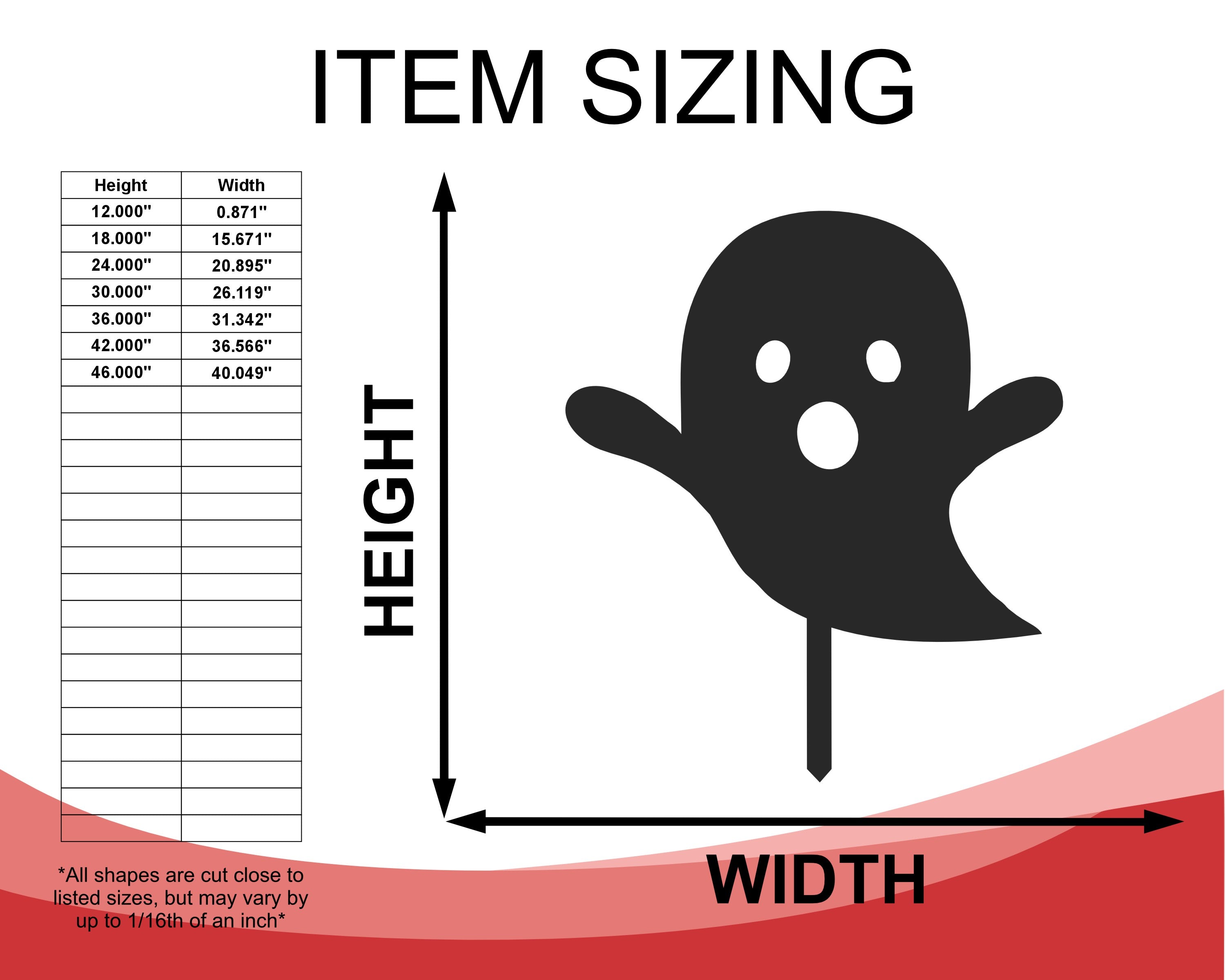 3-Piece Set of Metal Halloween Ghost Garden Stakes with Over 20 Color Choices