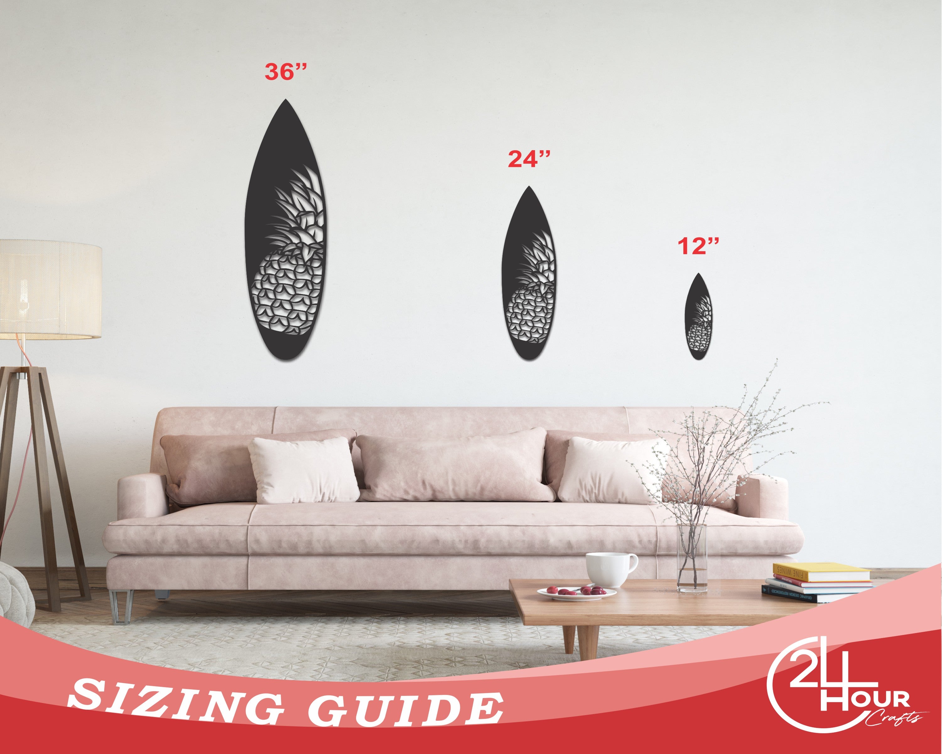Exquisite Metal Surfboard Wall Decor for Tropical Ambiance | 15 Stunning Color Choices