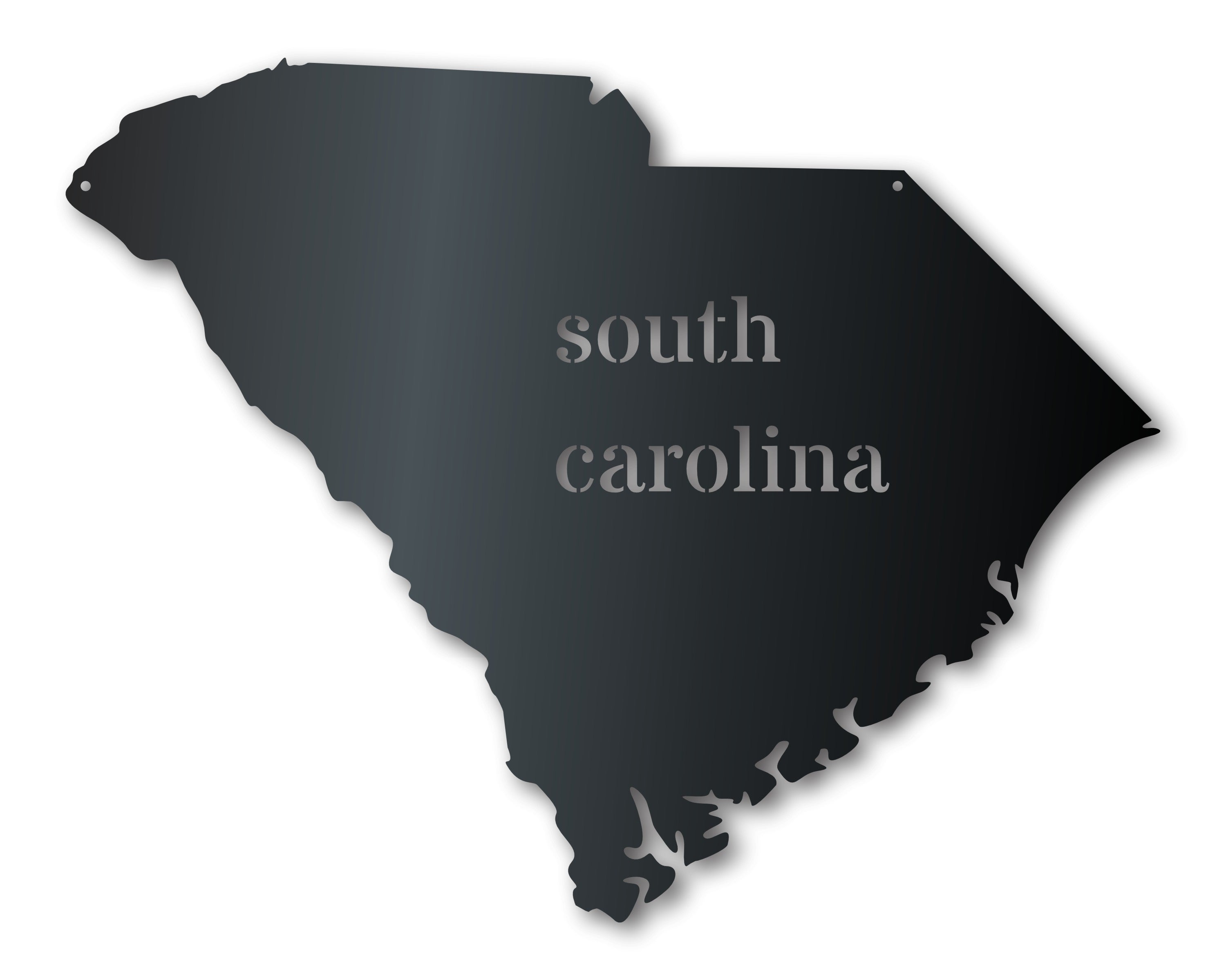 Customizable Metal Wall Art - South Carolina State Sign with 14 Stunning Color Options for Your Decor