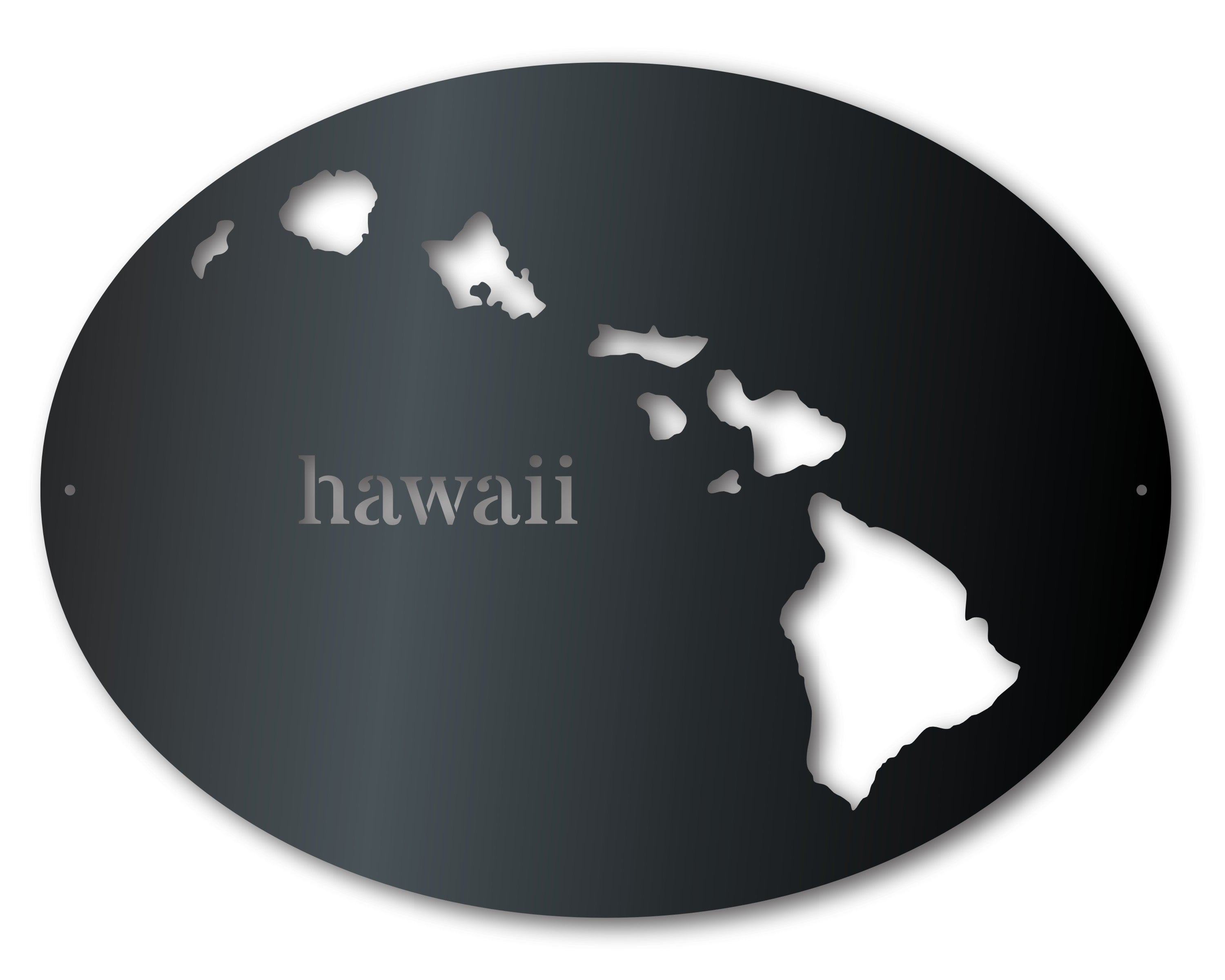 Customizable Metal US State Wall Art - 14 Color Choices for Hawaii Sign