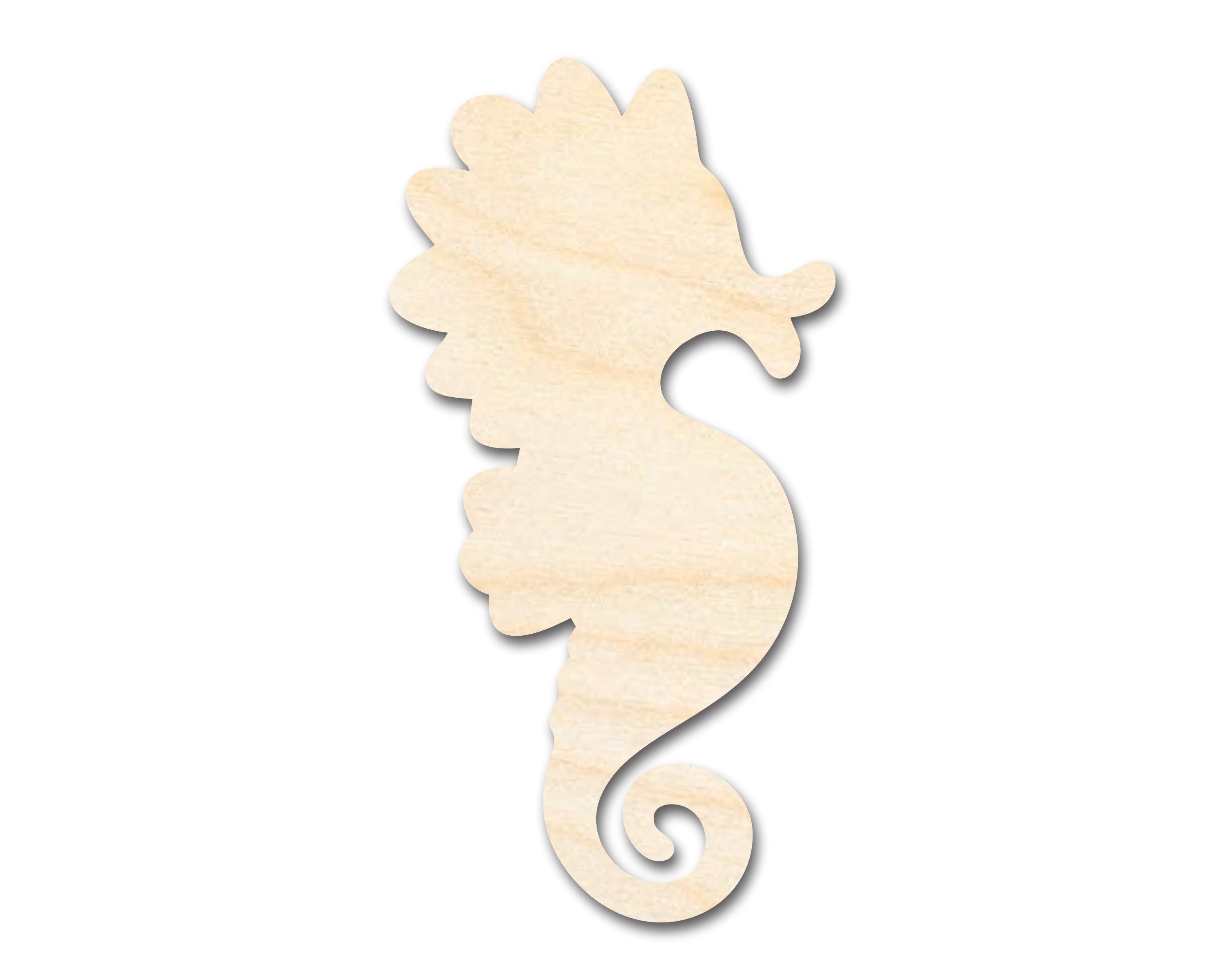 Unfinished Adorable Seahorse - Shaped DIY Craft Cutouts for Up to 46 DIY Projects