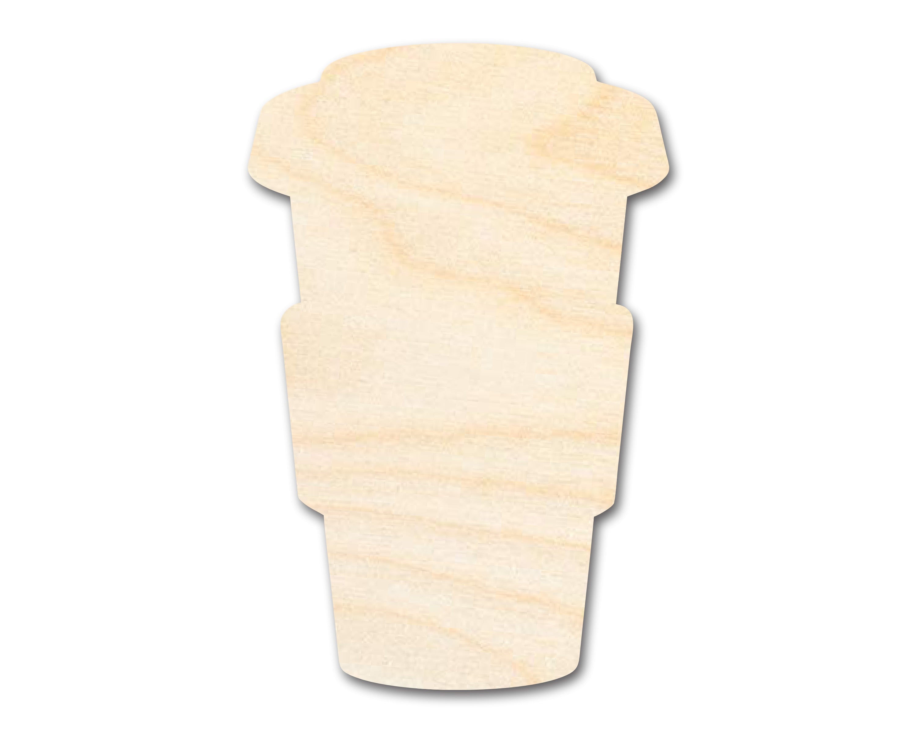DIY Unfinished Hot Coffee Shape Cutouts - Up to 46 Pieces for Your Craft Projects