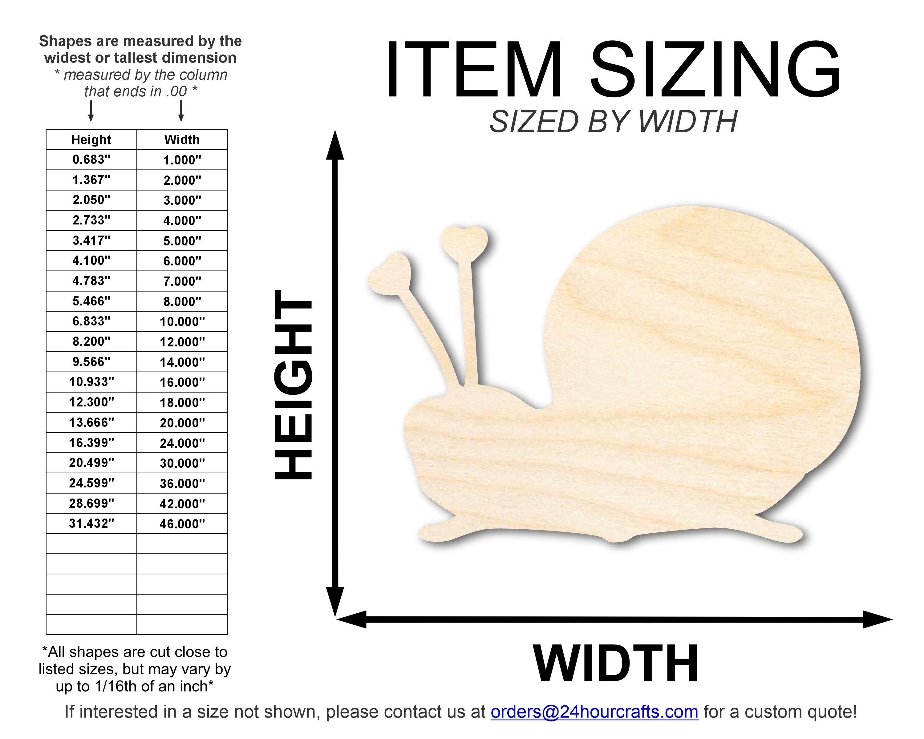 Unfinished DIY Heart Snail Shape Cutouts, Up to 46 Pieces for Your Crafting