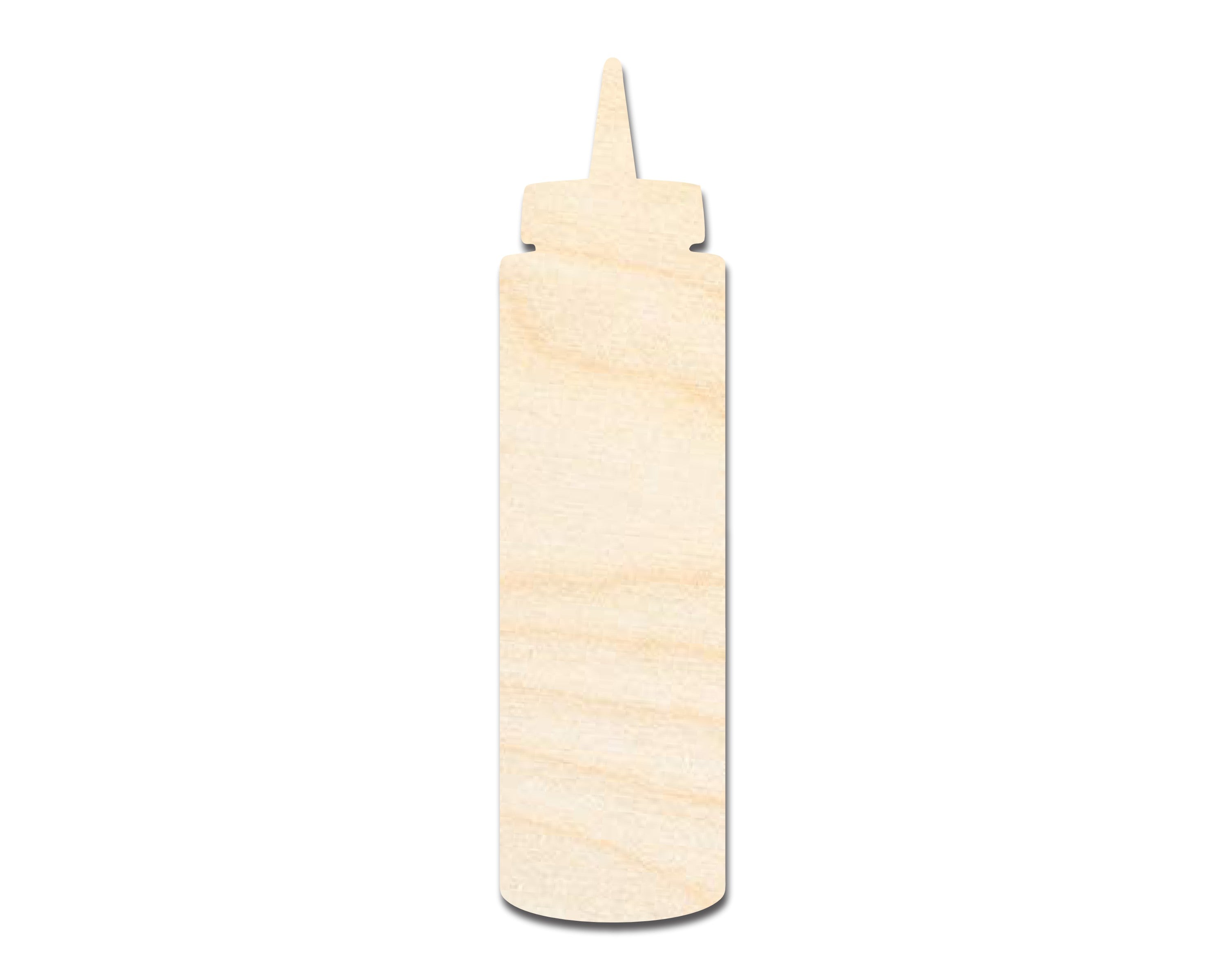 DIY Unfinished Condiment Bottle Shape Cutouts - Up to 46 Pieces for Crafts