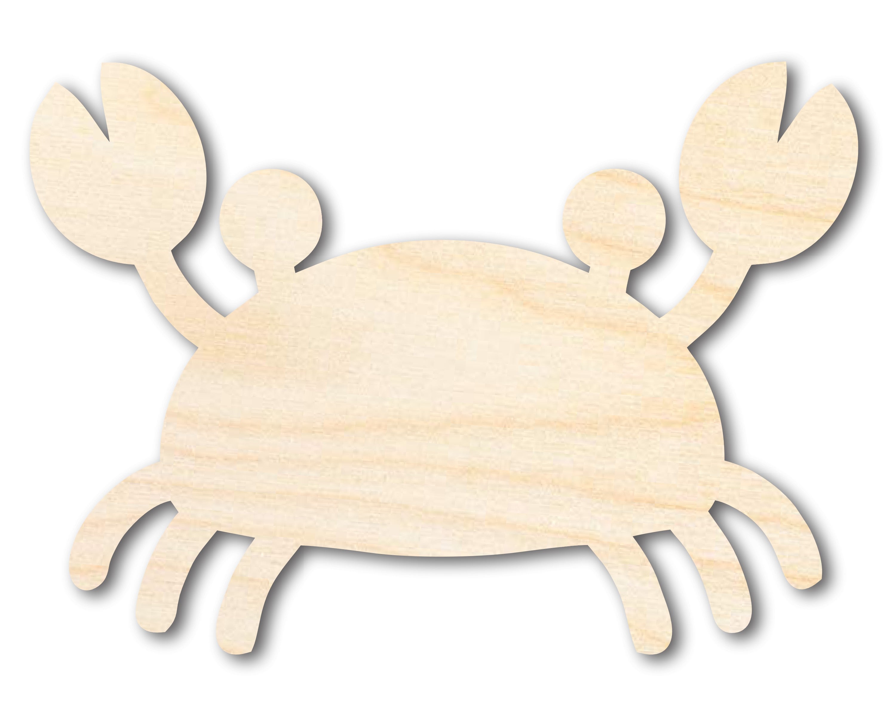 DIY Unfinished Adorable Crab Shape Cutouts - Up to 46 Pieces for Crafting
