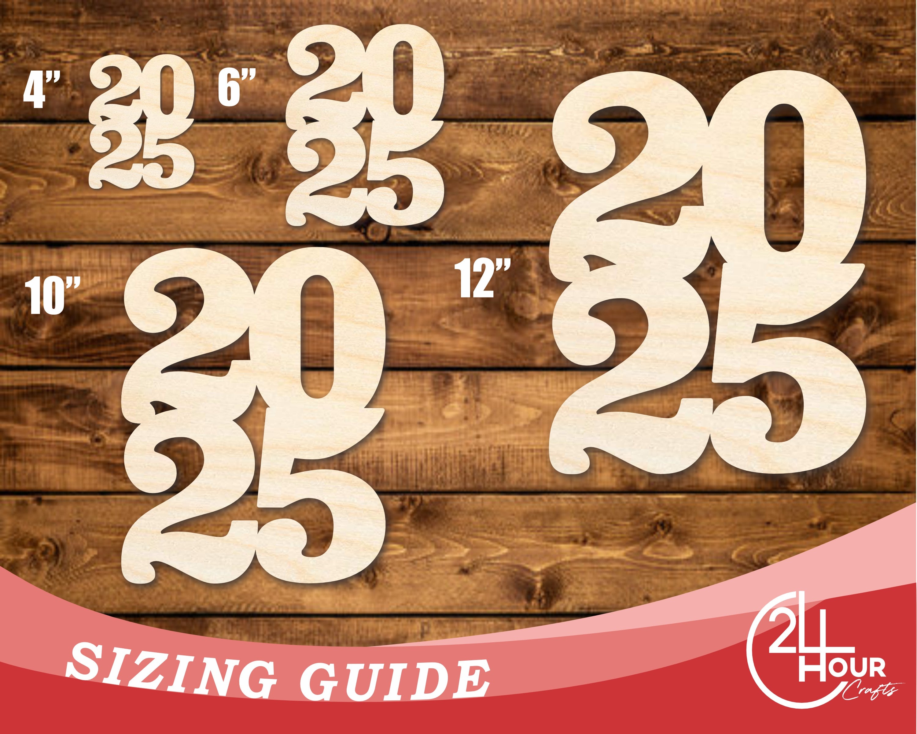 DIY Premium Unfinished Baltic Birch Wood Cutout Shapes up to 46 Inches
