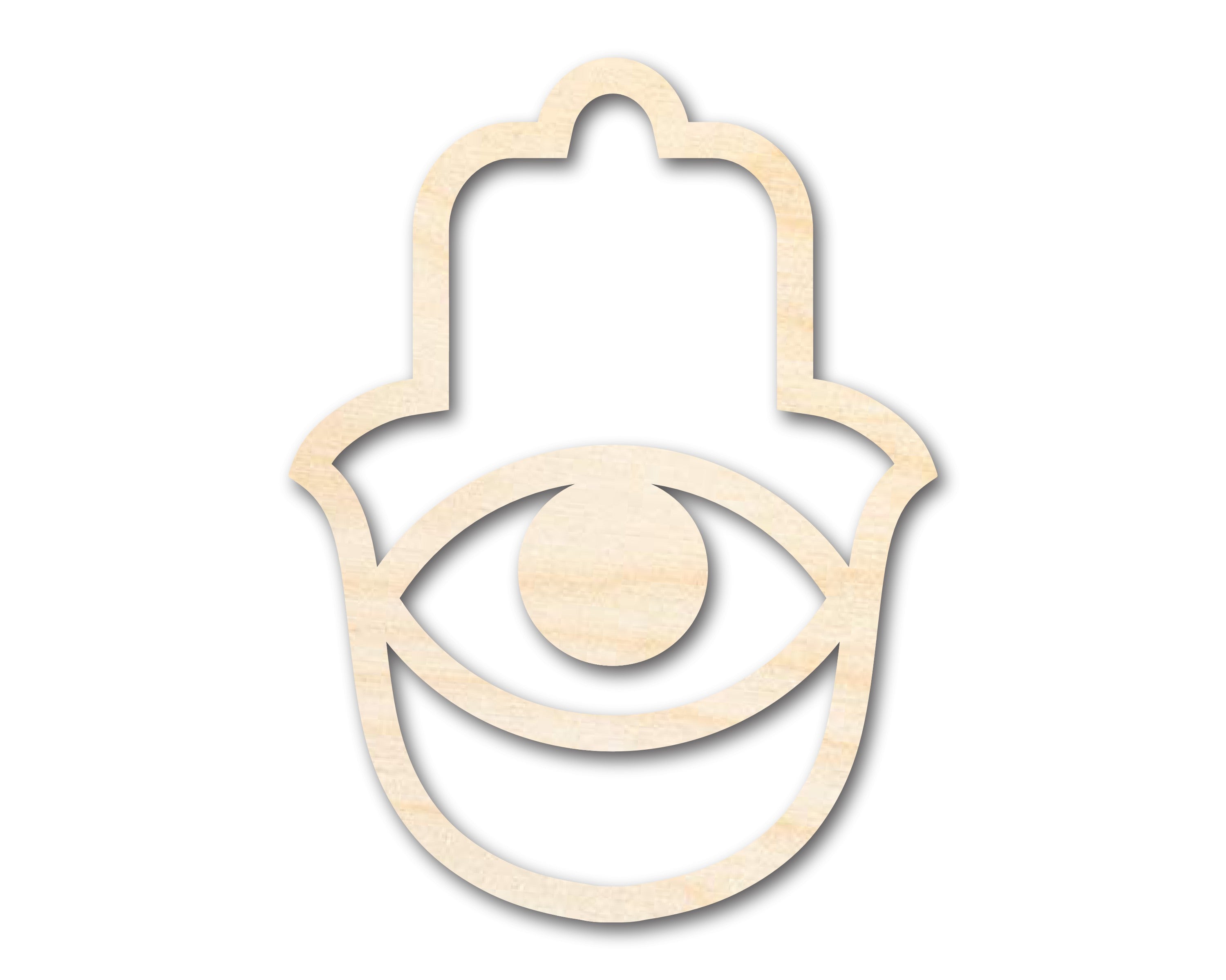Unfinished Hamsa Eye Shape | DIY Craft Cutout | up to 46 DIY